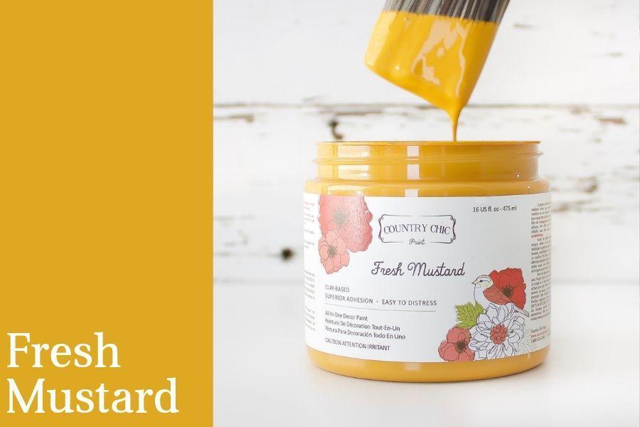 Fresh Mustard - All In One Chalk Style Paint - PINT