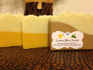 Lemon Mint Exfoliant - Soap Bar